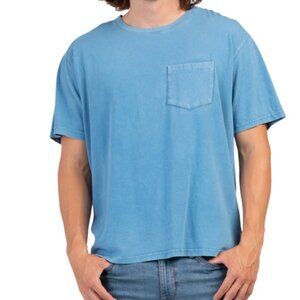 LUCKY BRAND Vallarta Washed Cotton Short Sleeve Pocket Crew Neck Tee